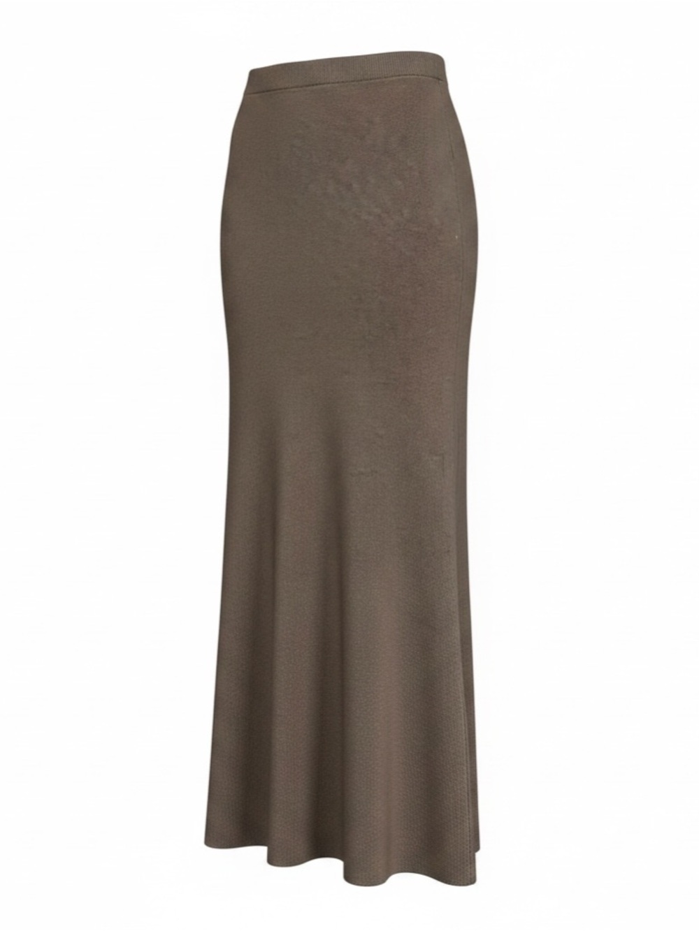 Olive & Oak Taupe Brown Knit Maxi Skirt